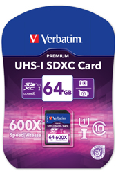 Verbatim SD UHS-I SDXC Card