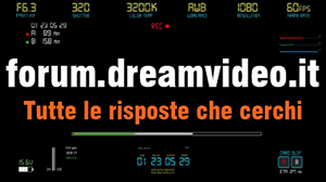 Forum Dreamvideo per videomakers, telecamere, editing video, editing audio, streaming